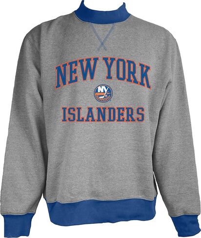Blue 84 NHL Officially Licensed Mock Crewneck Sweatshirt Twill Embroidery in Saudi Arabia