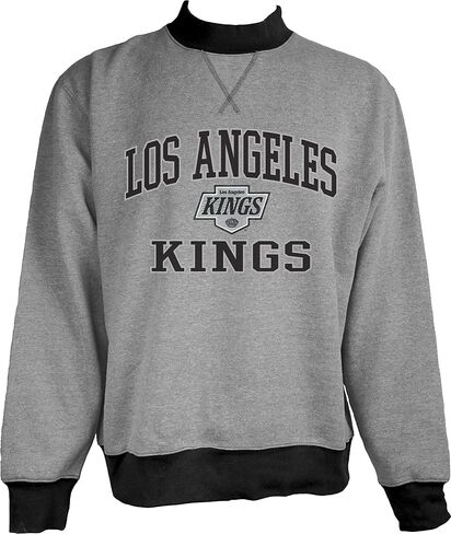 Blue 84 NHL Officially Licensed Mock Crewneck Sweatshirt Twill Embroidery in Saudi Arabia