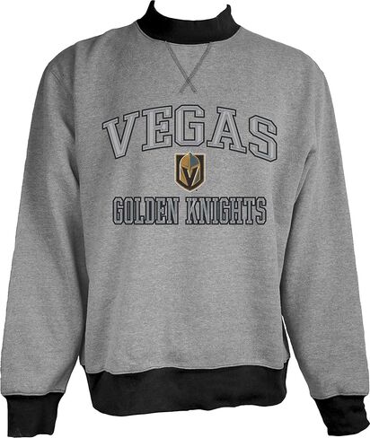 Blue 84 NHL Officially Licensed Mock Crewneck Sweatshirt Twill Embroidery in Saudi Arabia