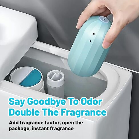 قطعتان من منظف المراحيض، منظفات المراحيض كريزي برو، نسخة مطورة، منظف المراحيض الأوتوماتيكي الأزرق الذي يدوم طويلاً، يجعله يبدو جديدًا in Kuwait