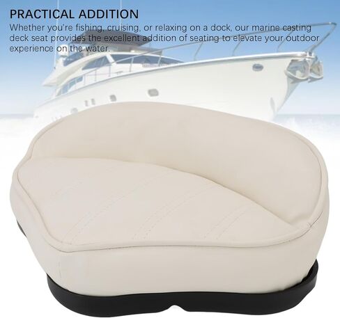 aqxreight Boat Casting Deck Seat Waterproofing Sun Block Comfortable PVC Outer Leather Elastic Memory Foam Padded Cushion for Yacht Pontoon in Saudi Arabia