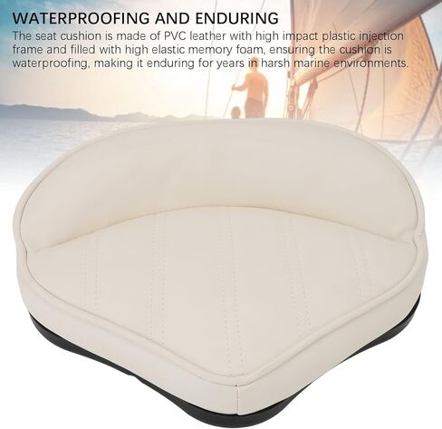 aqxreight Boat Casting Deck Seat Waterproofing Sun Block Comfortable PVC Outer Leather Elastic Memory Foam Padded Cushion for Yacht Pontoon in Saudi Arabia
