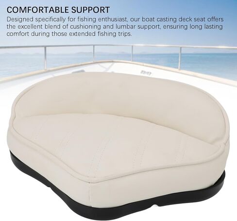 aqxreight Boat Casting Deck Seat Waterproofing Sun Block Comfortable PVC Outer Leather Elastic Memory Foam Padded Cushion for Yacht Pontoon in Saudi Arabia