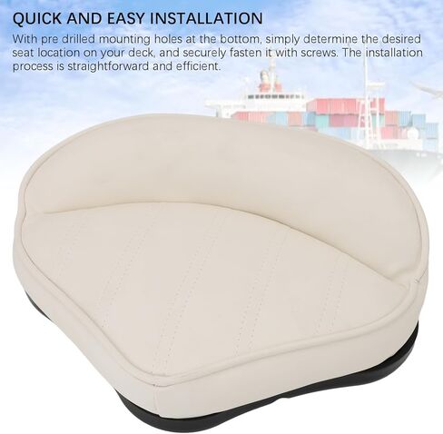 aqxreight Boat Casting Deck Seat Waterproofing Sun Block Comfortable PVC Outer Leather Elastic Memory Foam Padded Cushion for Yacht Pontoon in Saudi Arabia