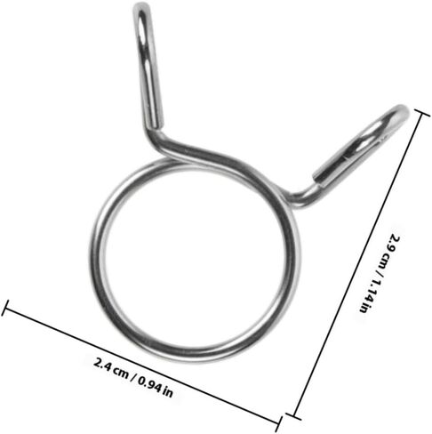CALLARON 2pcs Manganese Steel Spring Hose Clamps Elastic Hose Fastener Clips for Automotive and Motorcycle Tubing Fittings in Saudi Arabia