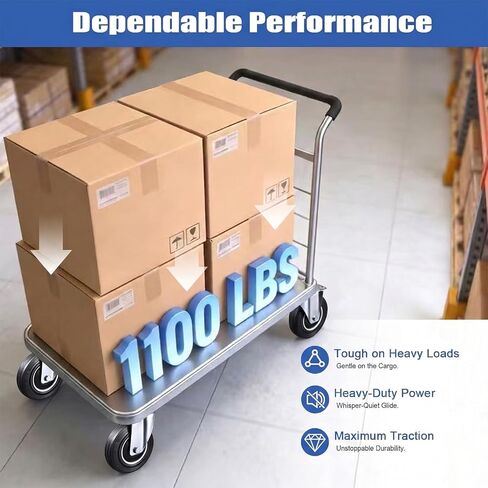 5 Inch Caster Wheels Set of 4, 2 Rigid and 2 Swivel Heavy Duty Rubber Casters with Dust-Proof Cover, Industrial Plate Castors for Workbench, Cart, 1120 lbs Total, 2 Sets of Mounting Hardware in Kuwait