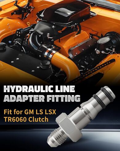 Hydraulic Line Adapter Fitting Fit for GM LS LSX TR6060 Clutch, AN-4 Interface Clutch Hydraulic Line Adapter in Saudi Arabia