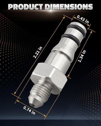 Hydraulic Line Adapter Fitting Fit for GM LS LSX TR6060 Clutch, AN-4 Interface Clutch Hydraulic Line Adapter in Saudi Arabia