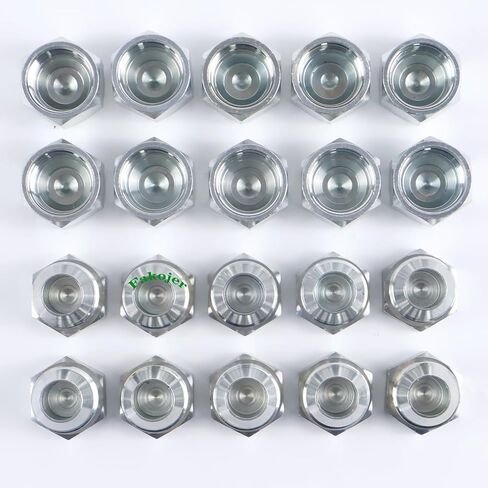 10 Pairs 3/4" # 12 JIC Cap 0304-C-12 & Plug 2408-12 Combo Hydraulic Adapter Fitting 1-1/16-12 in Saudi Arabia