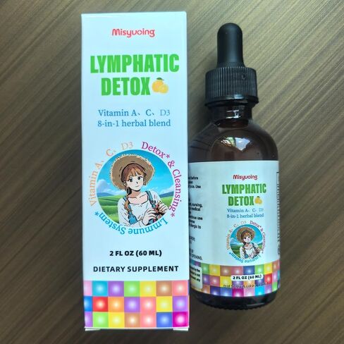 Liposomal Lymphatic Detox & Drainage Drops –Multivitamins A、C、D + Herbal Blend with Elderberry & Echinacea– Supports Lymphatic Drainage, Immune System & Detox in Saudi Arabia