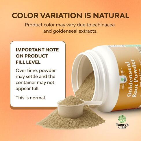 Goldenseal Root and Echinacea Powder - Premium Herbal Blend for Immune Support - USA Manufactured - Promotes Digestive Health - Mix Easily in Teas, Smoothies & Recipes - 80 grams - 1 Pack in Saudi Arabia