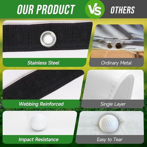 Golf Simulator Impact Screen Professional 3D Air Mesh Screen for Home/Indoor Training, Golf Projector Hitting Net for Practice with Grommet Holes, 7 Size Options in Saudi Arabia