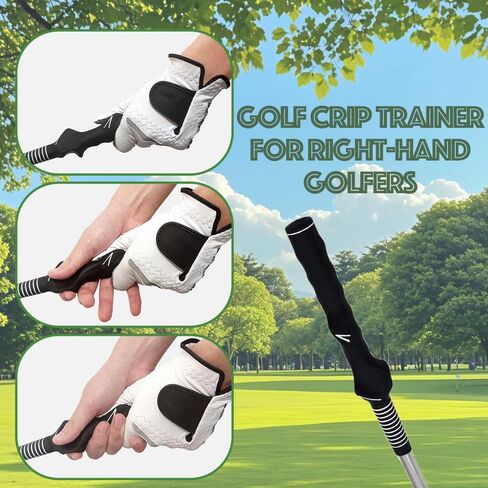 Retractable Golf Swing Trainer Right-Handed Click Stick Golf Grip Portable Grip Trainer with Click Feedback for Right Trainer Ideal for Beginners, Indoor & Outdoor Practice in Kuwait