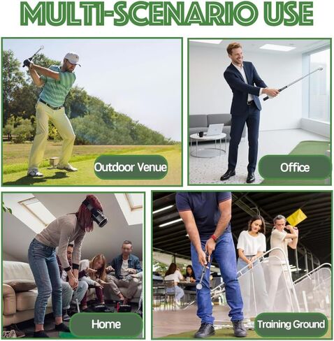 Retractable Golf Swing Trainer Right-Handed Click Stick Golf Grip Portable Grip Trainer with Click Feedback for Right Trainer Ideal for Beginners, Indoor & Outdoor Practice in Kuwait