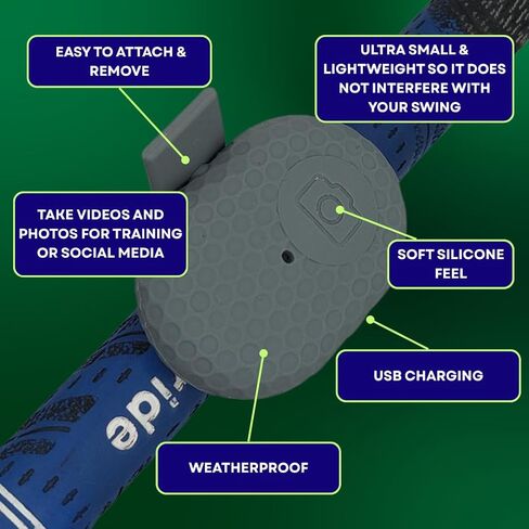 SnapSwing Hands-Free Golf Swing Recorder – Instantly Film Every Swing from Your Club Grip – Fix Your Swing Faster Without a Coach – Bluetooth Remote, Fits Any Golf Club in Saudi Arabia