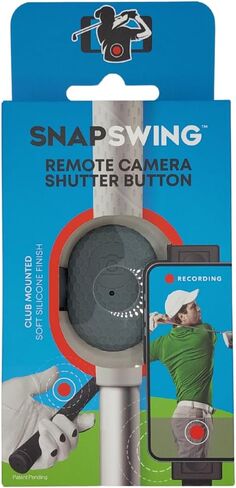SnapSwing Hands-Free Golf Swing Recorder – Instantly Film Every Swing from Your Club Grip – Fix Your Swing Faster Without a Coach – Bluetooth Remote, Fits Any Golf Club in Saudi Arabia