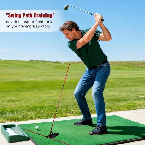 Pro Golf Alignment Sticks Holder, Golf Swing Plane & Path Training Aid Posture Alignment Trainer Equipment for Beginners Enthusiasts & Golfers Practice of All Ages in Saudi Arabia