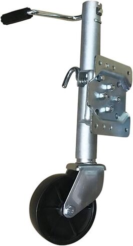 Heavy-Duty Bolt-On Swivel Jack - Side Rocker Trailer Jack, Steel Swivel Trailer Tongue Jack, Heavy- Duty Boat Trailer Jack, 1200 Lbs Capacity, 6 in Wheel, Heav in Saudi Arabia