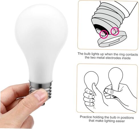 Garneck Bulb, Tricks Light Up Bulb, Self-Illuminating Light Bulb Stage Props,Dating Romance Surprise in Saudi Arabia
