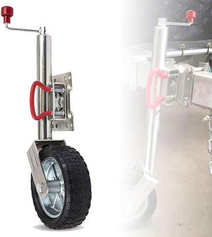 Boat Trailer Jack - Trailer Jack, Beach Boat Trailer Jack with 10In Wheel, Heavy Duty Boat Trailer Jack Wheel Swing Back Anti Rust Trailer Tongue Jack for Rv C,2000lb in Saudi Arabia