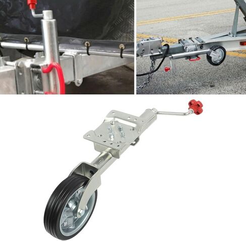 Boat Trailer Jack with Wheel - Lift Swivel Trailer Jack, Trailer Jack, Adjustable Galvanized Support Wheel, 1500 Lbs Heavy Duty Guide Wheel Trailer Folding BRAC,Rubber Clad Steel Wheels in Saudi Arabia