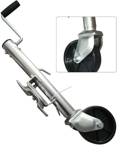 Boat Trailer Jack with Wheel - Lift Swivel Trailer Jack, Trailer Wheel Jockey Wheel, 1200 Lb Steel Jockey Wheel, Heavy Duty Automatic Support Leg Support, for in Saudi Arabia