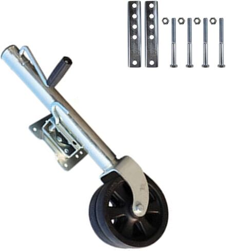 Boat Trailer Jack with Wheel - Lift Swivel Trailer Jack,Trailer Jockey Wheel, Bolt-On Swivel Trailer Wheels, Double 20Cm Galvanized Jockey Wheel, Capacity 900K in Saudi Arabia