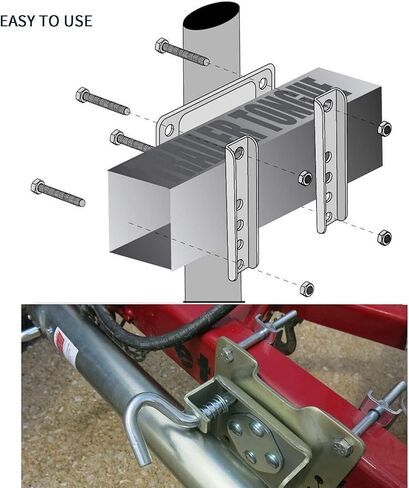 Bolt-On Swivel Tongue Jack - Boat Trailer Jack,Trailer Jockey Wheel, 680Kg Trailer, 15Cm Double Wheel Trailer Wheel, Beach Wheel Trailer Jack, for Boat, Camper,2000lbs/900kg in Saudi Arabia