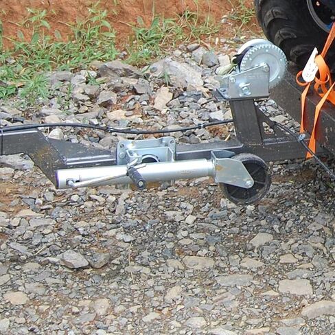 Lift Swivel Trailer Jack - Bolt-On Swivel Tongue Jack, Steel Swivel Trailer Jockey Wheel, Heavy Duty Boat Trailer Jockey Wheel with 15Cm Wheel, 540 Kg Capacity,6in wheel/1200lb in Saudi Arabia