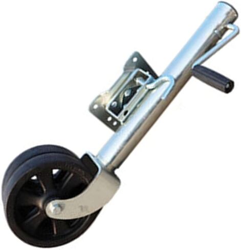 Beach Boat Trailer Jack - Heavy Duty Marine Swivel Trailer Jack, Bolt-On Swivel Trailer Jockey Wheel, 20 Cm Dual Trailer Jack Wheel, 900Kg Capacity, Steel TRAI,2000lbs/900kg in Saudi Arabia