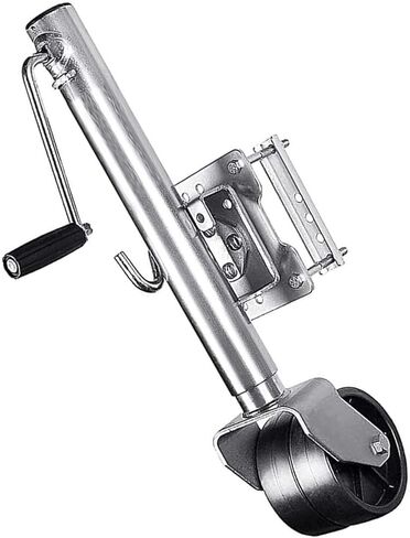 Boat Trailer Jack - Heavy-Duty Bolt-On Swivel Jack, Removable Swivel Trailer Jack, Side Rocker Trailer Jack with 6'' Dual Wheels, 1500 Lbs Capacity, for Rv Tra in Saudi Arabia