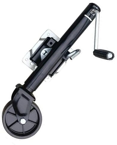 Heavy Duty Marine Swivel Trailer Jack - Boat Trailer Jack with Wheel, Swivel Folding Trailer Support Wheel, 15Cm Trailer Wheels, 25Cm Lift, 540Kg Vertical Load,Silver-6in wheel/1200lb in Saudi Arabia