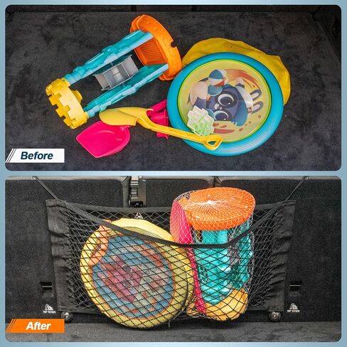 Car Trunk Organizer for SUV Backseat Hanging Storage with 8 Pockets, Heavy-Duty 1680D Oxford Fabric, Foldable Car Organizer for MPV Minivan Sedan, Car Accessories Interior in Kuwait