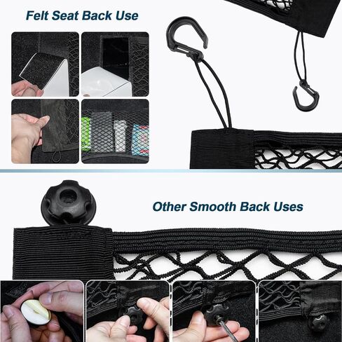 Car Trunk Organizer for SUV Backseat Hanging Storage with 8 Pockets, Heavy-Duty 1680D Oxford Fabric, Foldable Car Organizer for MPV Minivan Sedan, Car Accessories Interior in Kuwait