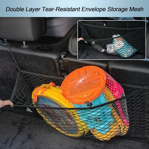 Car Trunk Organizer for SUV Backseat Hanging Storage with 8 Pockets, Heavy-Duty 1680D Oxford Fabric, Foldable Car Organizer for MPV Minivan Sedan, Car Accessories Interior in Kuwait