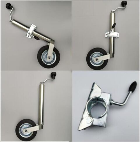 Swivel Trailer Jack - Trailer Jack Wheel, Lift Bolt-On Swivel Tang Jack, Boat Trailer Jack with Wheel, 150Kg Heavy Duty Jockey Wheel, with 20Cm Wheel, for Yach,540kg/15cm in Saudi Arabia