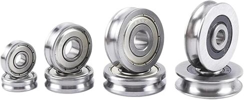 10PCS straightening Mixing Wheel Pass line grooved Bearing U6004 20X42X12MM Pulley U Groove Type(U6004-2-1) in Saudi Arabia
