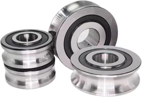 10PCS straightening Mixing Wheel Pass line grooved Bearing U6004 20X42X12MM Pulley U Groove Type(U6004-2-1) in Saudi Arabia