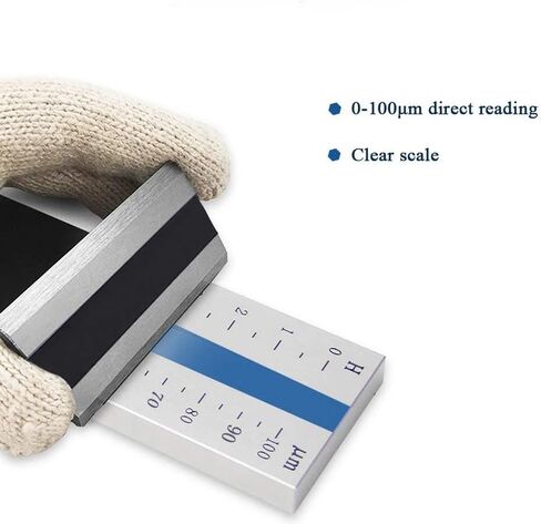 Danive Stainless Steel Fineness Meter Single Groove Fineness Plate Fineness Gauge 0-100um,DescriptionGroove Size:140×12.5mm in Saudi Arabia
