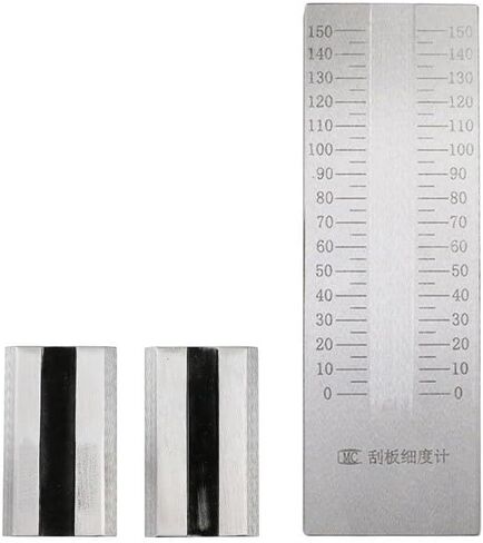 Stainless Steel Scraper Fineness Meter Single Groove Fineness Plate Fineness Gauge (0-150um) in Saudi Arabia