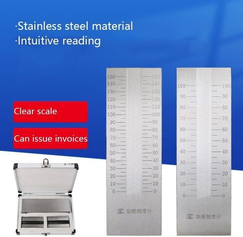 Stainless Steel Scraper Fineness Meter Single Groove Fineness Plate Fineness Gauge (0-150um) in Saudi Arabia