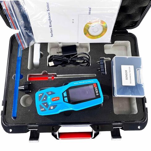 Digital Surface Roughness Gauge Meter 20 Parameters Surftest Profile Measurement for Flat Surface,Shaft Ra 0.005-16.000um Rz 0.02-160.00um PC Software 100 Groups Data Storage Small Hole Probe in Saudi Arabia
