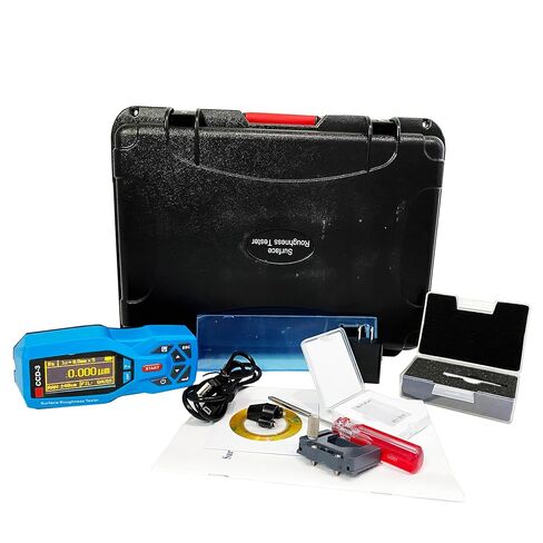 Surface Roughness Gauge 20 Parameters Surface Profilometer for Flat Surface,Shaft with Small Hole Sensor Ra 0.005-16.000um Rz 0.02-160.00um PC Software 100 Groups Data Storage Accuracy 0.001μm in Saudi Arabia