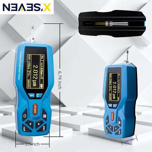 Surface Roughness Tester(Handheld Digital Profilometer)–Ra/Rz/Rt Measurements, USB Data Export,Ideal for Metal/Coating/Plastic QC(NEAES’X SE220) in Kuwait