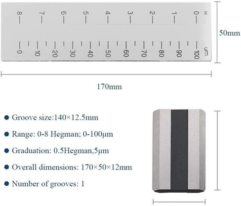Danive Stainless Steel Fineness Meter Single Groove Fineness Plate Fineness Gauge 0-100um in Saudi Arabia