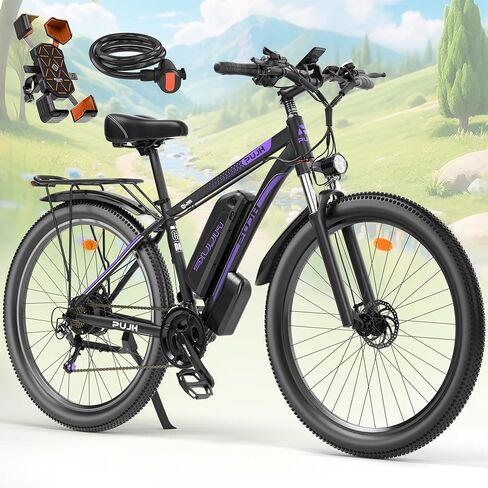 2000W Peak Electric Bike for Adults, 48V 17.5Ah 840Wh 29'' Tires Max 34 mph 30-80 Miles Range City Commuting Class3 Ebike Front Suspension Disc Brake for Off-Road Riding in Saudi Arabia