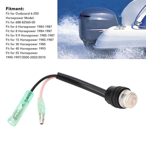 Outboard Thermo Switch Temperature Sensor for Yamaha 688-82560-00, 688-82560-10, 6-250 Outboard 1984-2010 in Saudi Arabia