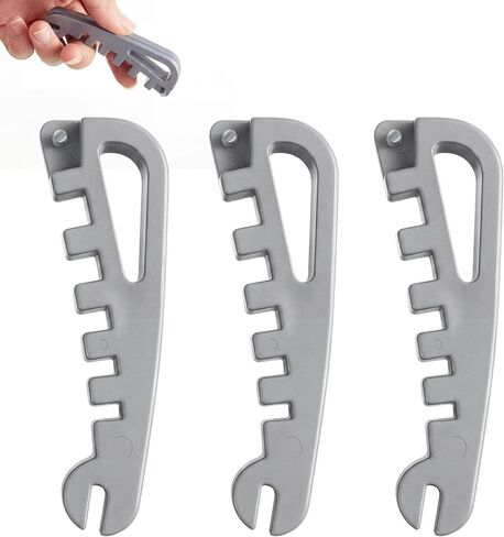Konohan 3 Pcs Eyeglass Frame Curvature Adjustment Tool, Glasses Frame Bender and Temple Arms Nose Pads Adjuster, 5-in-1 Multi-Function Optician Tool for DIY Simple Glasses Repair Kit(Grey) in Saudi Arabia