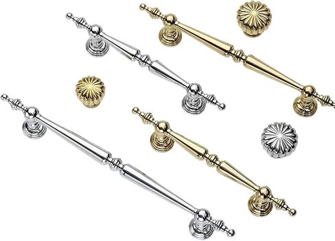 Solid Brass Cabinet Handle Bright Silver Drawer Long Gold 1Pcs(1023-160-Chrome) in Saudi Arabia