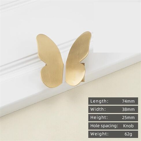 الصلبة النحاس الذهب T-مقبض درج خزانة المطبخ مقبض طويل 1 قطعة (26-74 مللي متر-الغراء) in Kuwait